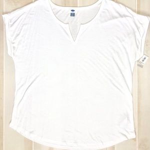 NWT XL White Tee T-shirt Tshirt Old Navy